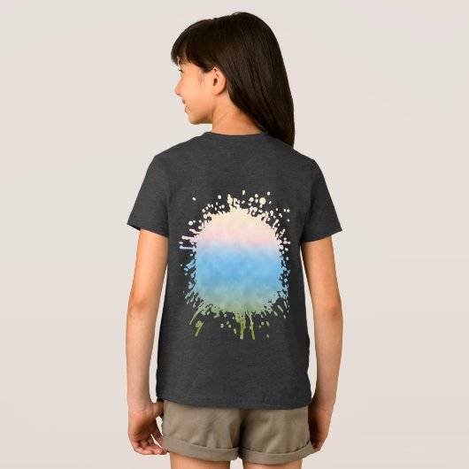 Weide Licht Tri-Blend Shirt (Achterkant volledig)
