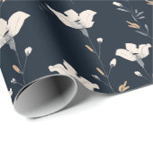 weide met wilde bloemen,aquarel boho wilde bloemen cadeaupapier (Rol Hoek)