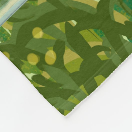 weide-Uitzicht Fleece Deken (Hoek)