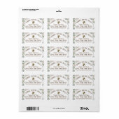  weidebloemen & bijen datum geoogste honing etiket (Full Sheet)