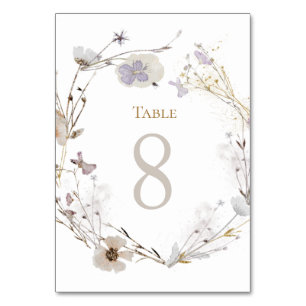 weidebloemen Tabel Nummer 8 Kaart