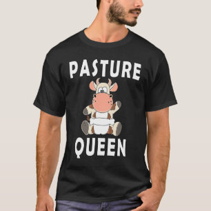 Weidekoningin Baby Koe Kalveren Met Luiers T-shirt