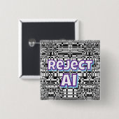 Weiger AI Vierkante Button 5,1 Cm (Voorkant /achterkant)