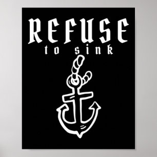 Weigeren om depressie te gooien Bewustheid van de Poster