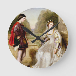 Weigering (olie op canvas) ronde klok