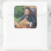 Weigering van England 1975 Vierkante Sticker (Tas)