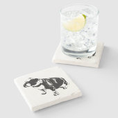 Weight in Stillness Stenen Onderzetter (Zijkant)