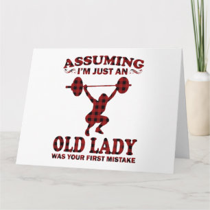 Weight Lifting Woman veronderstelt dat ik gewoon e Kaart