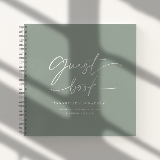 Weight livre d'invité sauge vert minimal moderne