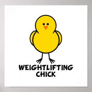 Weightlift Chick Poster