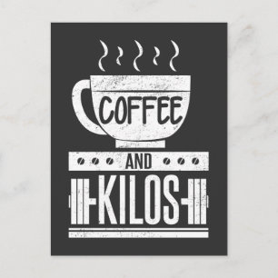 Weightlifter Weightlift PR Gift Coffee Lover Briefkaart