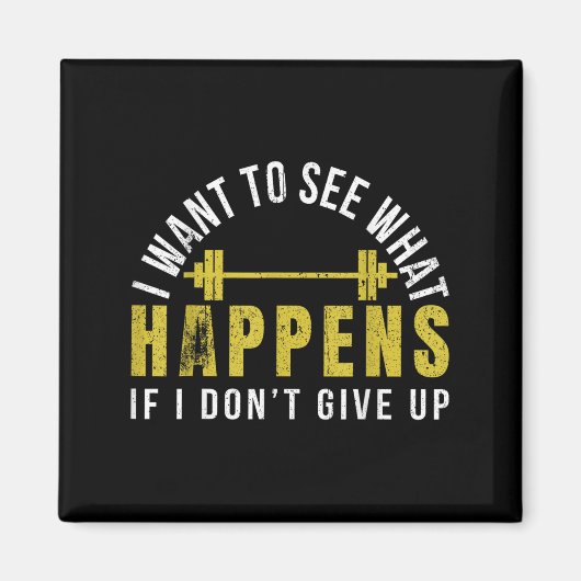 Weightlifting Bodybuilder Muscle Barbell Exercise Magneet (Voorkant)