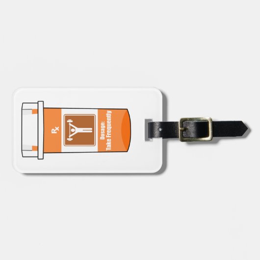 Weightlifting Is My Drug Bagagelabel (Voorkant horizontaal)