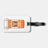 Weightlifting Is My Drug Bagagelabel (Achterkant horizontaal)