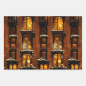Weihnacht in New York Geschenkpapier Set Inpakpapier Vel (Voorkant 2)