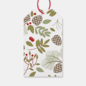 Weihnachten, elegant, Winter. Cadeaulabel (Achterkant)