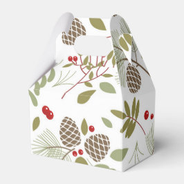 Weihnachten, elegant, Winter. Geschenkschachtel Bedankdoosjes