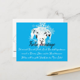 Weihnachten mit Neujahrsvorsatz Briefkaart