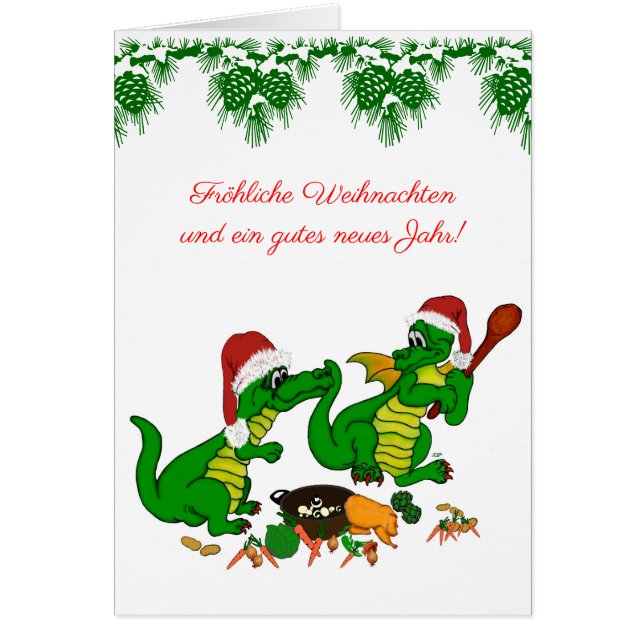 Weihnachts Drachen, auf Deutsch (Devant)