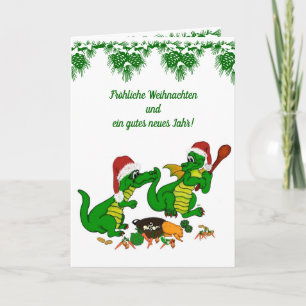 Weihnachts Drachen , auf Deutsch Feestdagen Kaart