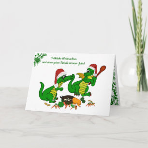Weihnachts Drachen , auf Deutsch Feestdagen Kaart