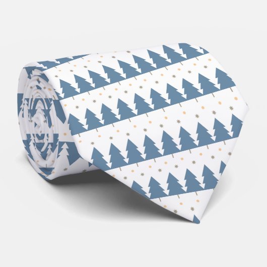 Weihnachts-Winter-Design  Stropdas (Opgerold)