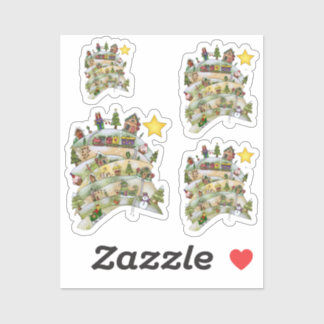 Weihnachtsdorf Sticker