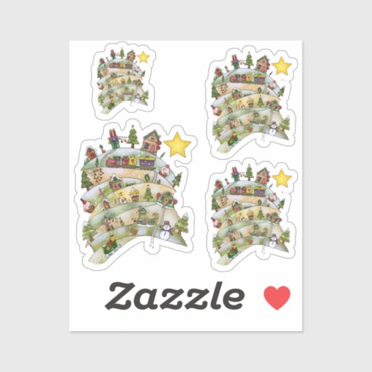 Weihnachtsdorf Sticker (Vel)