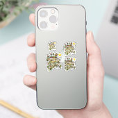 Weihnachtsdorf Sticker (Telefoon)