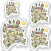 Weihnachtsdorf Sticker (Voorkant)
