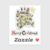 Weihnachtsdorf Sticker (Vel)