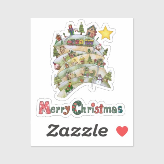 Weihnachtsdorf Sticker (Vel)