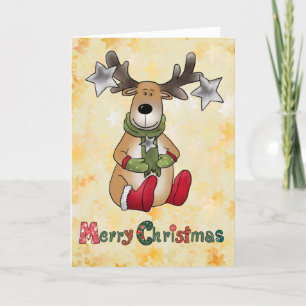 Weihnachtselch Feestdagen Kaart