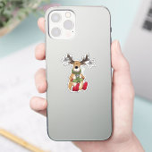 Weihnachtselch sticker (Telefoon)