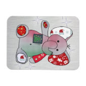 Weihnachtselefent Magneet (Horizontaal)