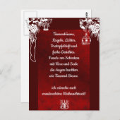 Weihnachtsgedicht Deutsch, Ajouter Votre Carte Pos (Devant / Derrière)