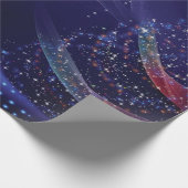 Weihnachtsgeschenkpapier in Blau Cadeaupapier (Hoek)