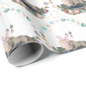 Weihnachtsgeschenkpapier mit Pferdebild Cadeaupapier (Rol Hoek)