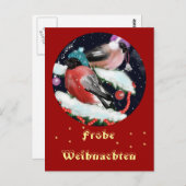 Weihnachtsgruss , Dompfaff Briefkaart (Voorkant / Achterkant)
