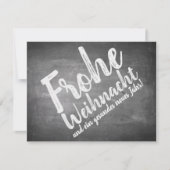 Weihnachtsgrüße auf der Kreidetafel (Voorkant)