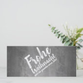 Weihnachtsgrüße auf der Kreidetafel (Staand voorkant)