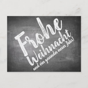 Weihnachtsgrüße auf der Kreidetafel Feestdagenkaart