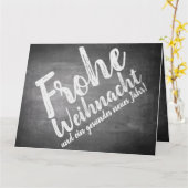 Weihnachtsgrüße auf der Kreidetafel Kaart (Gele Bloem)