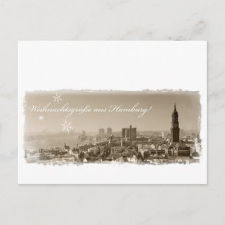 Weihnachtsgrüße aus Hamburg, Weihnachtskarte, edel Briefkaart