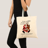 Weihnachtsmann mit Elch Tote Bag (Voorkant (product))