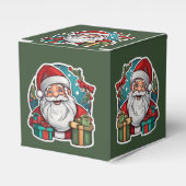 Weihnachtsmann mit Geschenken - Bedankdoosjes (Voorkant Zijde)