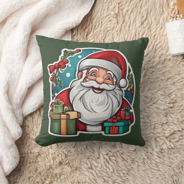 Weihnachtsmann mit Geschenken -  Kussen (Deken)