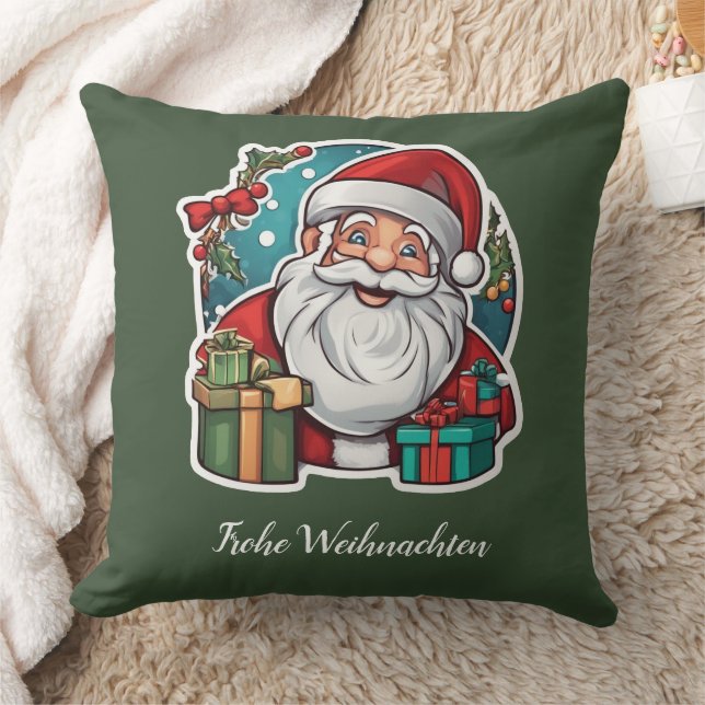 Weihnachtsmann mit Geschenken - Kussen (Deken)