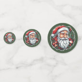 Weihnachtsmannkopf mit Kranz - Confetti (Voorkanten)