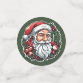 Weihnachtsmannkopf mit Kranz - Confetti (Kleine voorkant)